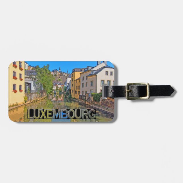 Étiquette À Bagage Luxembourg (Devant horizontal)
