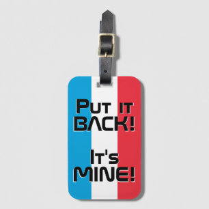 Étiquette À Bagage Luxembourg Drapeau National Funny Patriotique