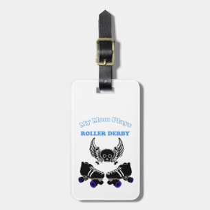 Étiquette À Bagage Ma mère joue Roller Derby (Garçon)