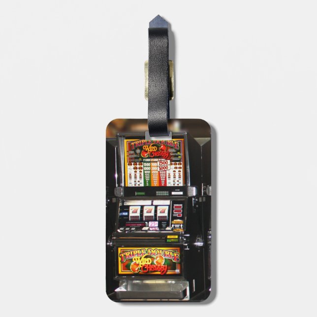 Étiquette À Bagage Machines de rêve - Machines à sous Lucky (Dos Vertical)