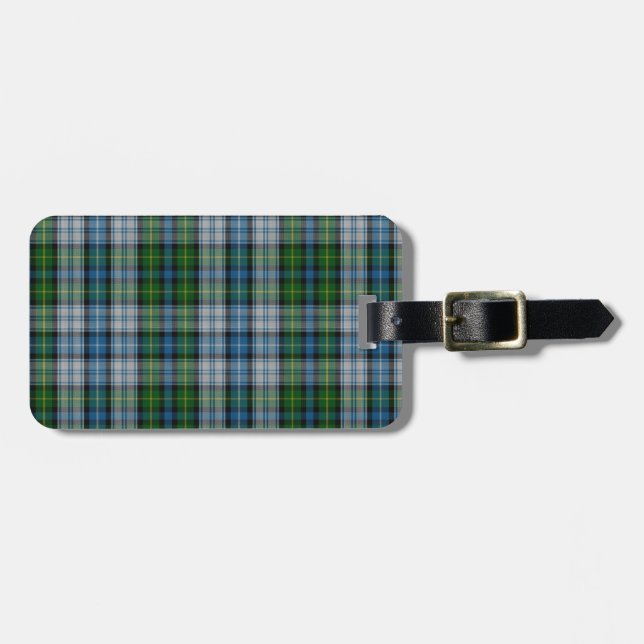 Étiquette À Bagage MacNeil/clan de McNeil habillent le tartan (Devant horizontal)