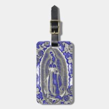 MADONNA DES BÉNÉDICTIONS DE GUADALUPE DANS LE BLEU