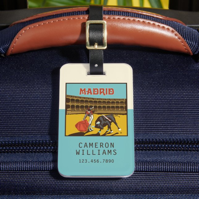 Étiquette À Bagage Madrid, Espagne (Insitu Rectoal 2)