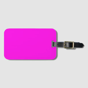 Étiquette À Bagage Magenta brillant (couleur solide)