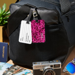 Étiquette À Bagage Magenta Chrysanthemum coque iphone - Bold Floral A