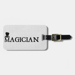 Étiquette À Bagage Magicien et casquette
