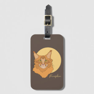 Étiquette À Bagage Maine Coon