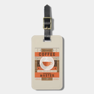 Étiquette À Bagage Maître officiel de la brasserie à café