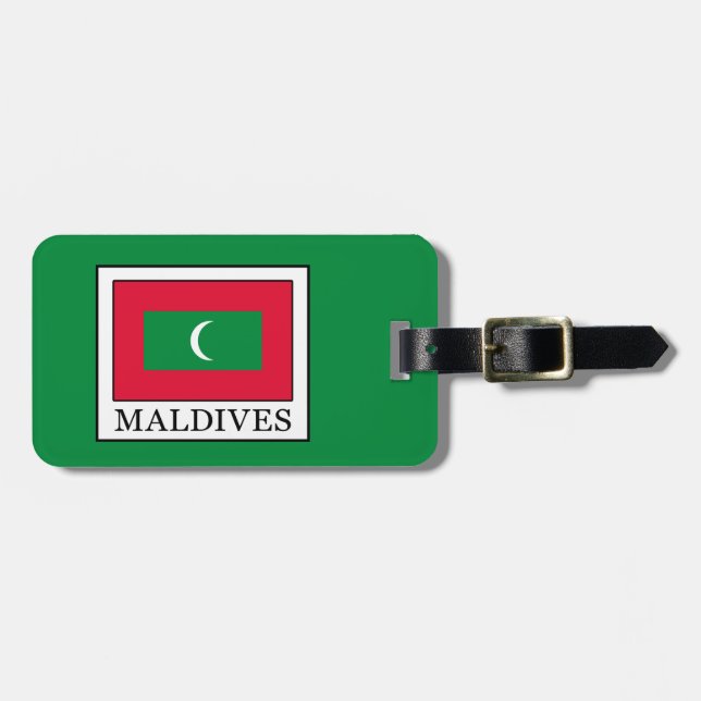 Étiquette À Bagage Maldives (Devant horizontal)