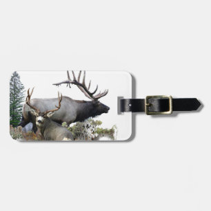 Étiquette À Bagage Mâle de trophée de taureau de monstre
