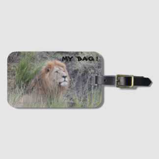 ÉTIQUETTE À BAGAGE MÂLE LION