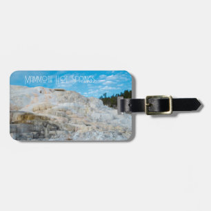 Étiquette À Bagage Mammoth Hot Springs Parc national de Yellowstone