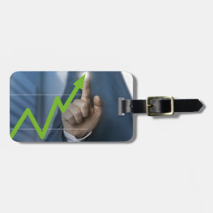 Étiquette À Bagage Man showing stock price touchscreen concept