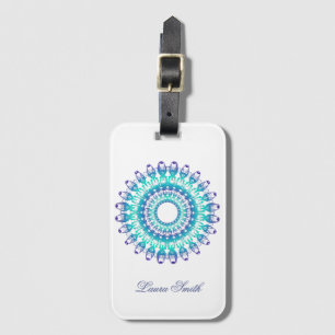 Étiquette À Bagage Mandala. ethnique
