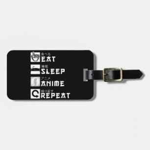Étiquette À Bagage Manger Sleep Anime Répéter Japonais Manga Lover