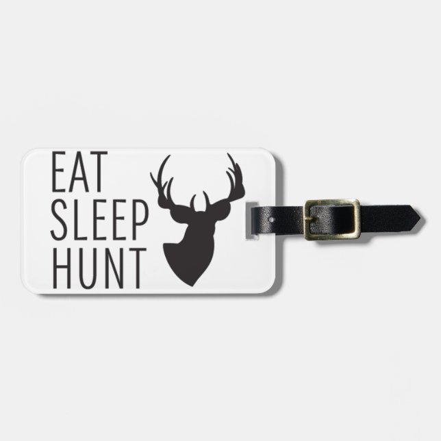 Étiquette À Bagage Mangez la chasse à sommeil (Devant horizontal)