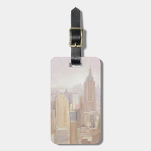 Étiquette À Bagage Manhattan dans la brume   New York City