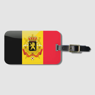 Étiquette À Bagage Manteau des bras belge