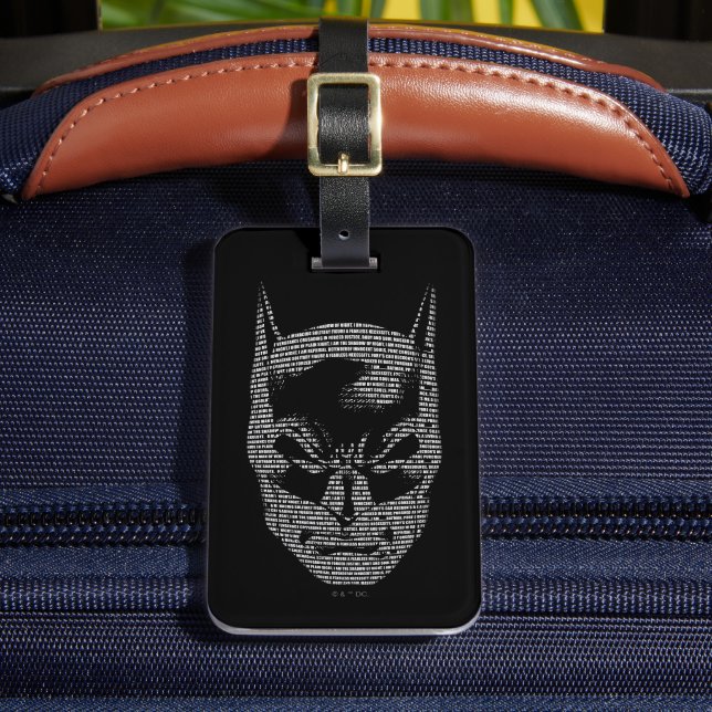 Étiquette À Bagage Mantra de Batman Head (Insitu Rectoal 2)