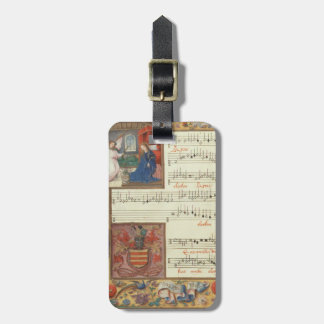 Étiquette À Bagage Manuscrit médiéval de Chant