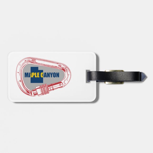 Étiquette À Bagage Maple Canyon Escalade Carabiner (Dos horizontal)