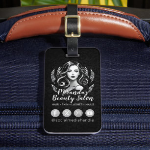Étiquette À Bagage Maquillage Artiste Cheveux Styliste Beauté Salon L