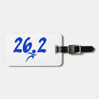 Étiquette À Bagage Marathon du bleu 26,2
