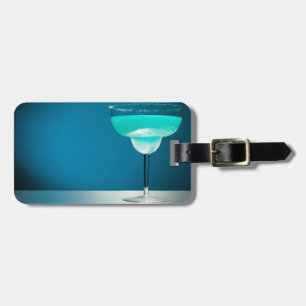 Étiquette À Bagage Margarita bleue glaciale