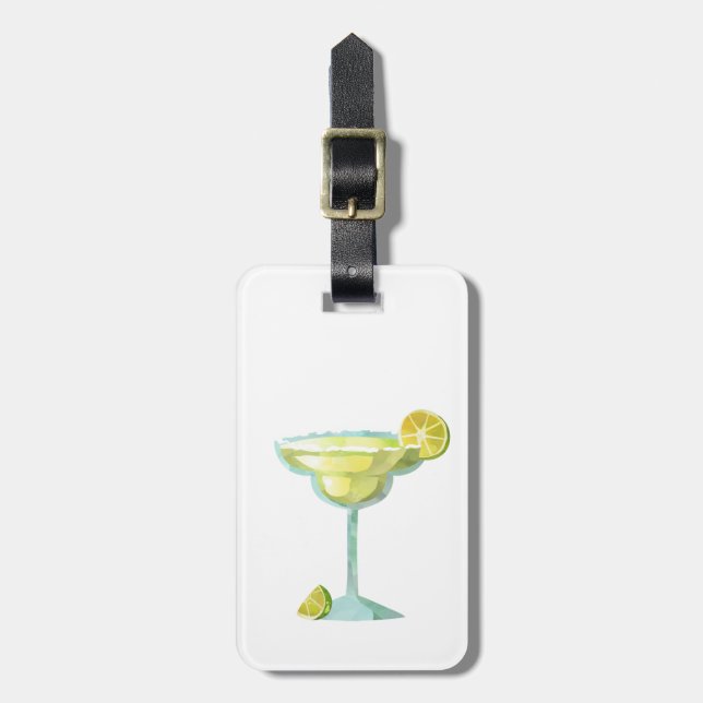 Étiquette À Bagage Margarita Lover Limes Tequila Mexique (Devant Vertical)