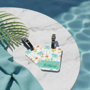 Étiquette À Bagage Margarita Veil Tropicale Enterrement de Vie de Jeu