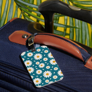 Étiquette À Bagage Marguerite blanche - Motif Nature