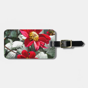 Étiquette À Bagage marguerite rose chaud rouge / marguerites fleurs