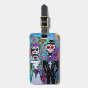 ÉTIQUETTE À BAGAGE MARIAGE DIA DE LOS MUERTOS