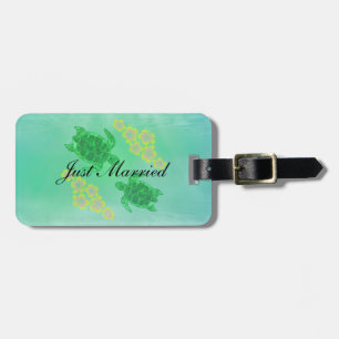 Étiquette À Bagage Mariage Hawaïen Honu