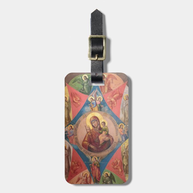 Étiquette À Bagage Marie, Jésus Et Les Anges (Devant Vertical)