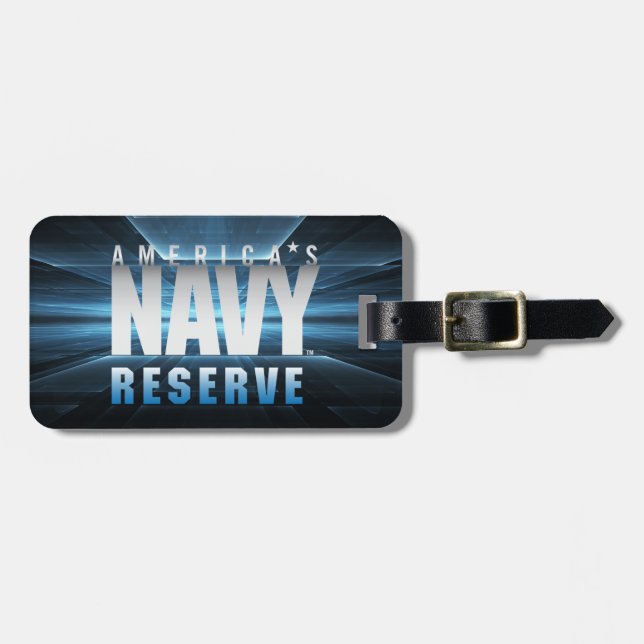 Étiquette À Bagage Marine américaine | Réserve navale américaine (Devant horizontal)