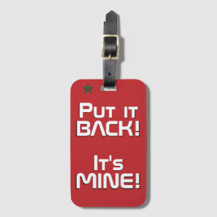 Étiquette À Bagage Maroc Drapeau National Funny Patriotique