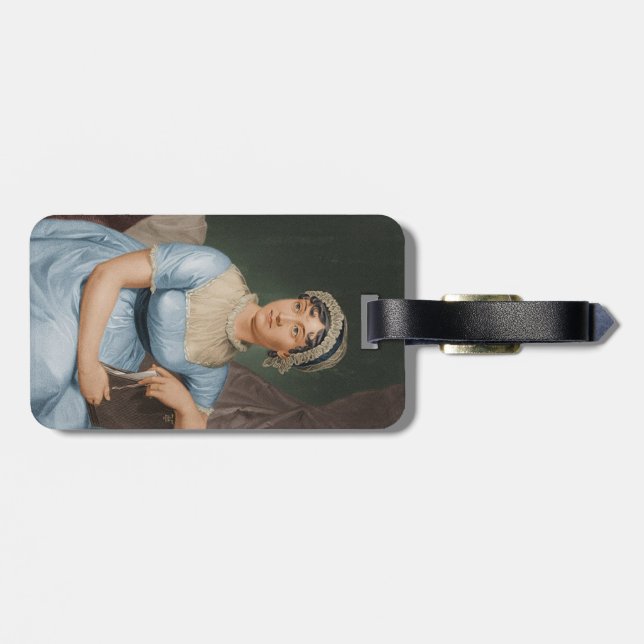 Étiquette À Bagage Marque à bagages Jane Austen (Dos horizontal)