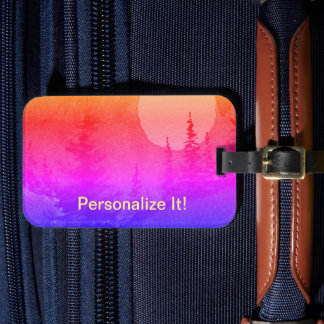 Étiquette À Bagage Marque bagage paysagère rurale