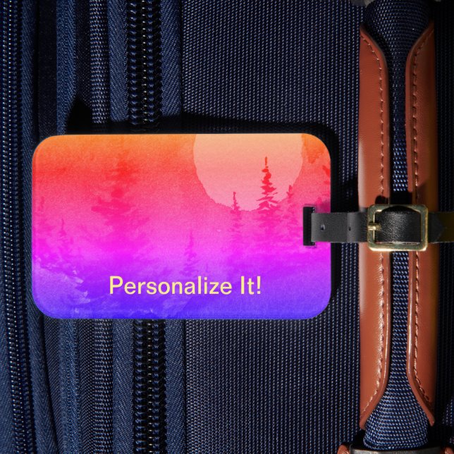 Étiquette À Bagage Marque bagage paysagère rurale (Insitu Rectoal 4)