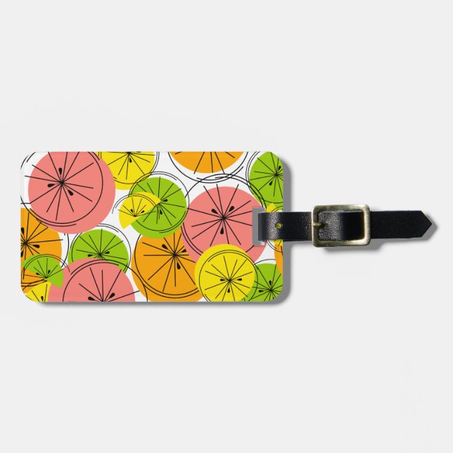 Étiquette À Bagage Marque de bagage Citrus (Devant horizontal)