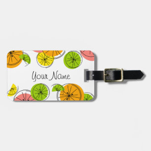 Étiquette À Bagage Marque de bagage Citrus Name