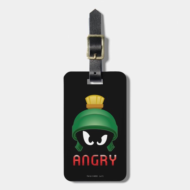 Étiquette À Bagage MARVIN MARTIAN™ Angry Emoji (Devant Vertical)