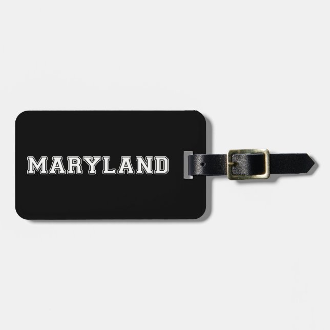 Étiquette À Bagage Maryland (Devant horizontal)