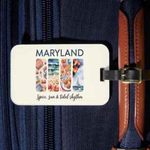 Étiquette À Bagage Maryland - Epice, Soleil et Rythme Maryologique