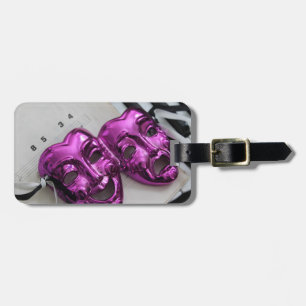 Étiquette À Bagage Masque de tragédie de comédie