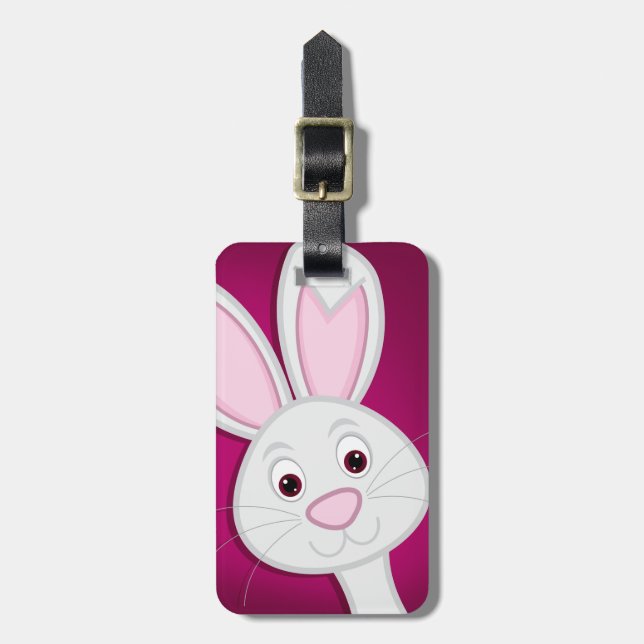 Étiquette À Bagage Masquer le lapin de Pâques (Devant Vertical)