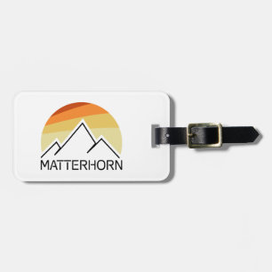 Étiquette À Bagage Matterhorn Suisse Italie Retro