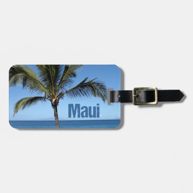 Étiquette À Bagage Maui Hawaï (Devant horizontal)