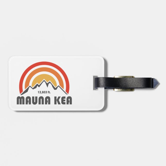 Étiquette À Bagage Mauna Kea (Dos horizontal)